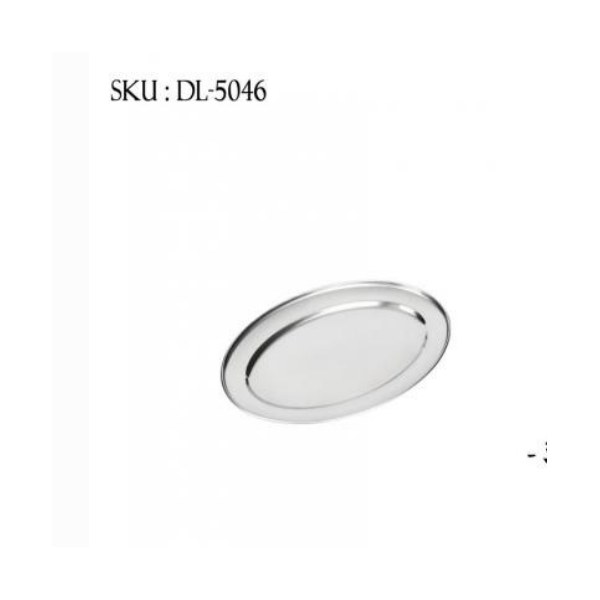 Stainless Steel Oval Tray - 30cm