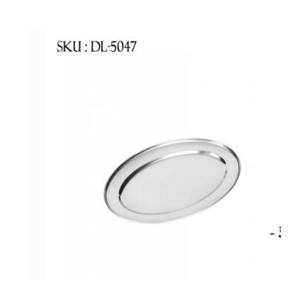 Stainless Steel Oval Tray - 35cm