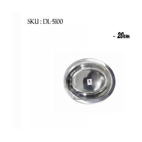 STEEL OVAL SERVING DISH 20 CMS *48*