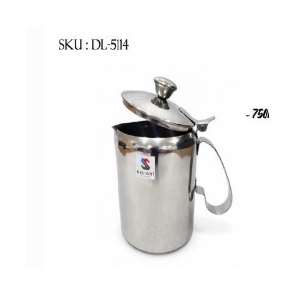 Stainless Steel Milk Jug With Lid 750ml