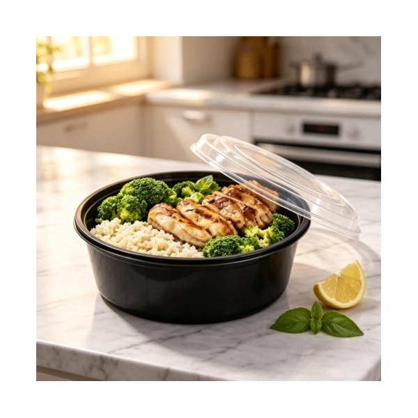 Reuseable Container 1000ml Round - Pack Of 10