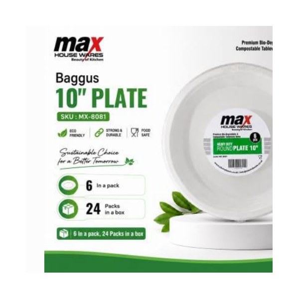 Baggus 10" Plate (6 In A Pack)