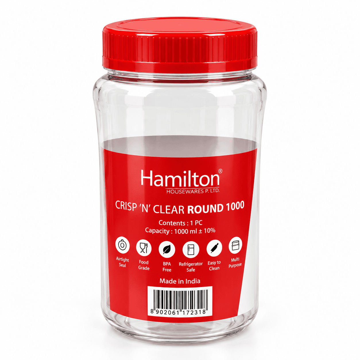 ROUND PET JAR 1000ML