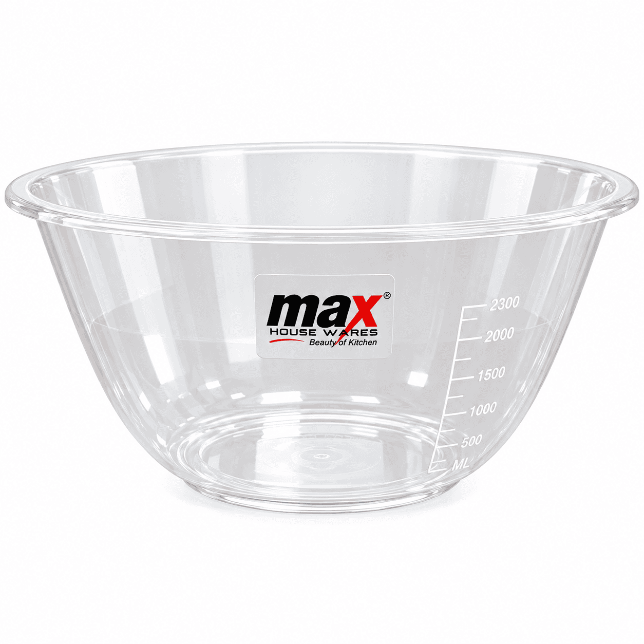 2.3L CLEAR MIXING BOWL WITH MEASURING SCALE