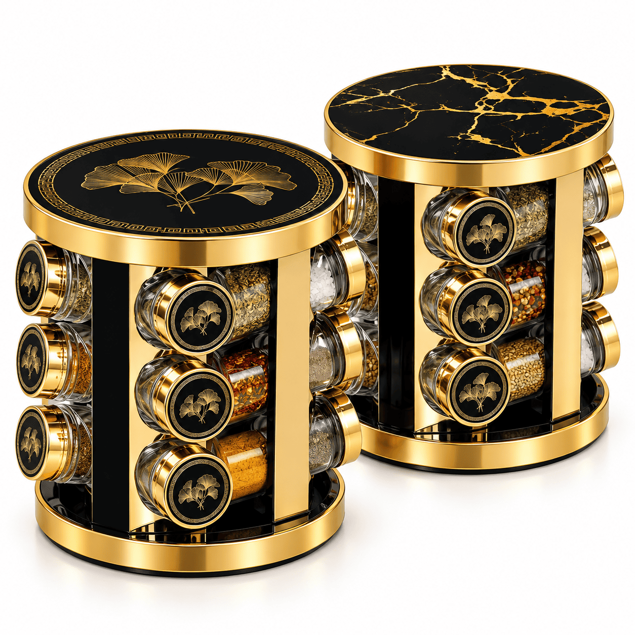 FANCY SPICE JAR SET OF 12