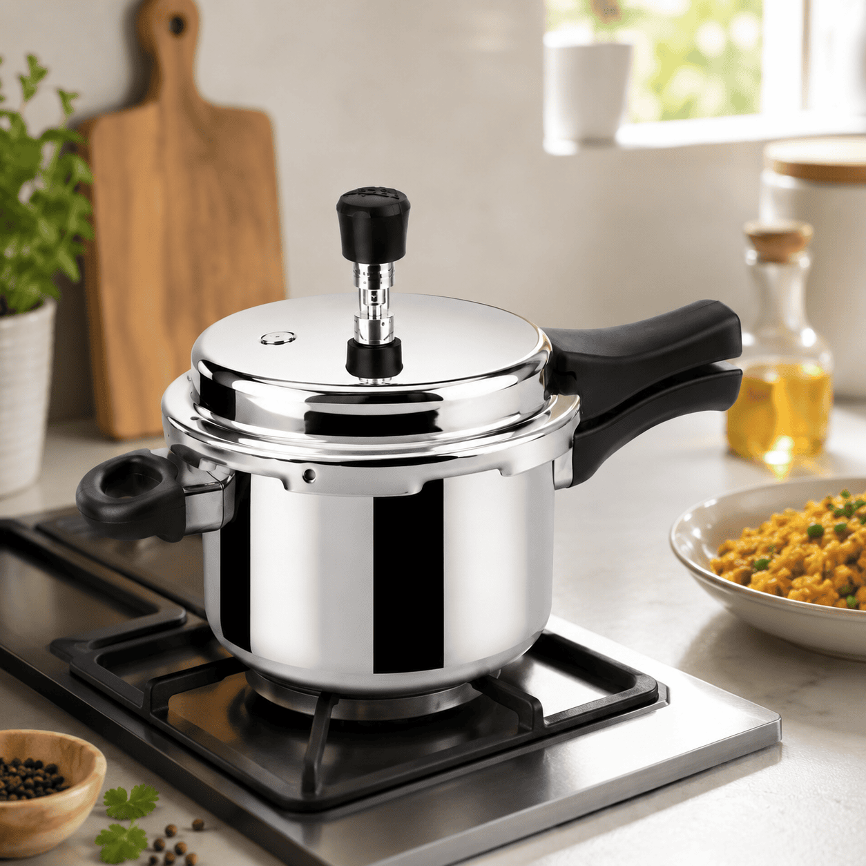 Stainless Steel Pressure Cooker 1.5L thumbnail 3
