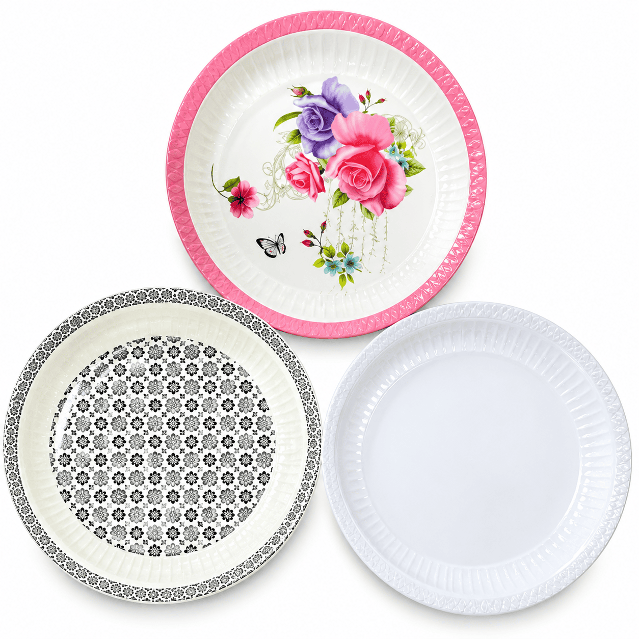 PRINTED MELAMINE ROUND TRAY