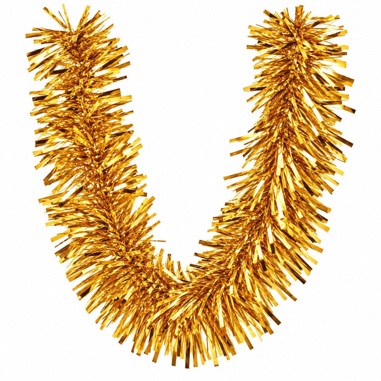 TINSEL 11CM x 2M - GOLD