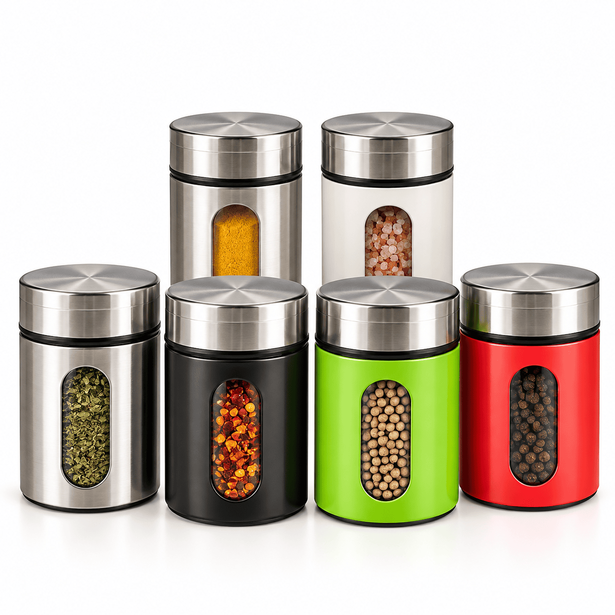 FANCY SPICE JAR SET OF 12