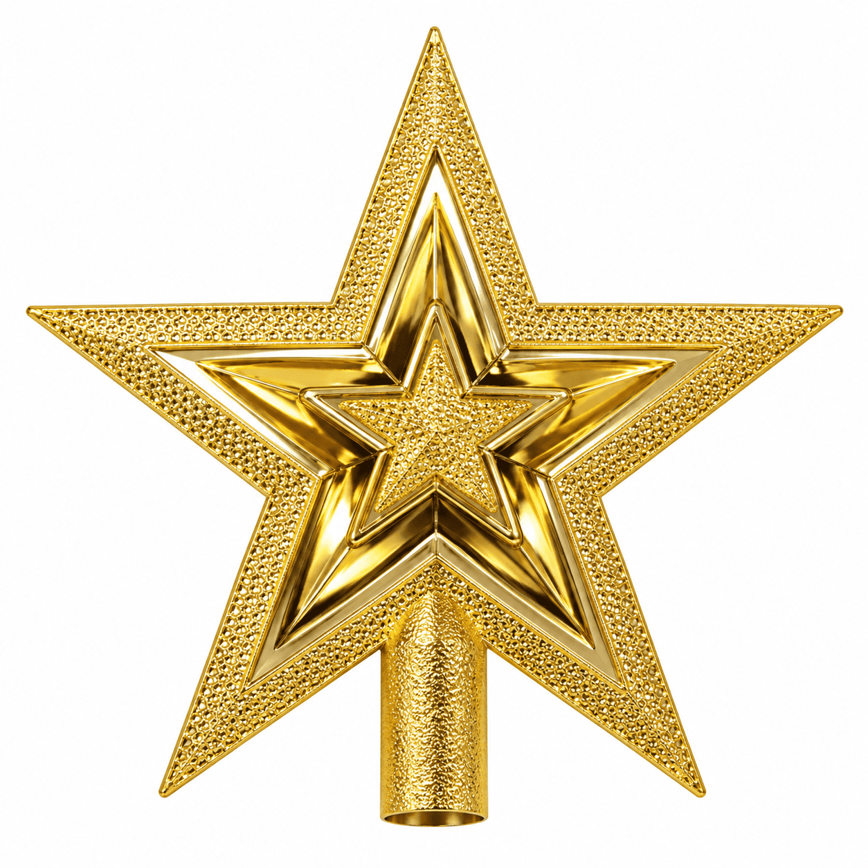 X-MAS TREE TOP STAR (SILVER)