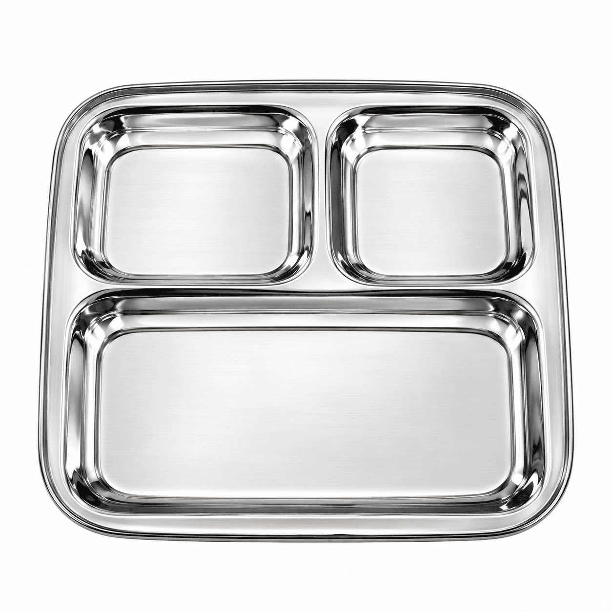 SQUARE COMPARTMENT TRAY*24*(3*1)-21.5CM*21.5CM