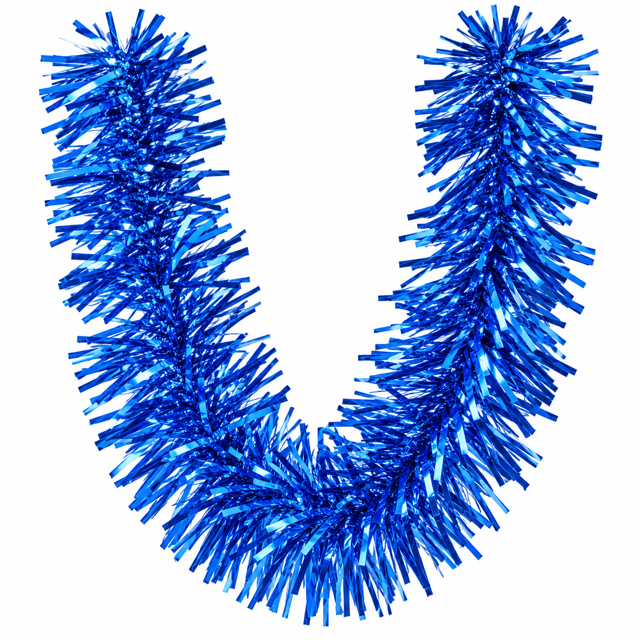 TINSEL 11CM x 2M - BLUE
