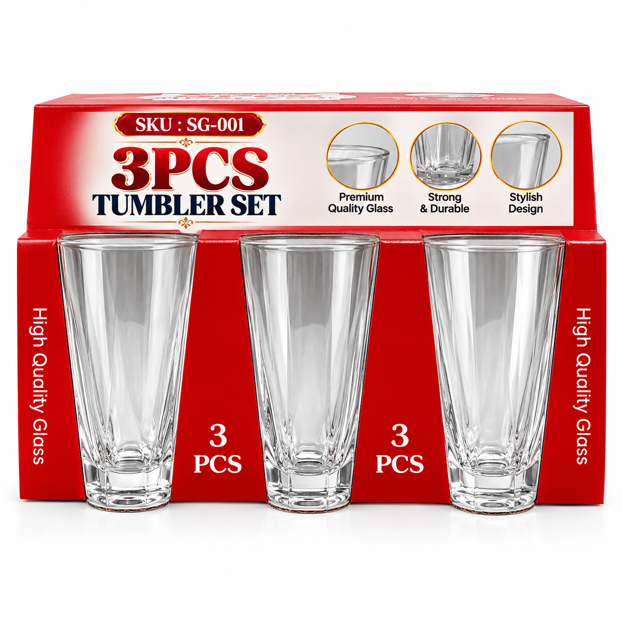 3PCS TUMBLER SET