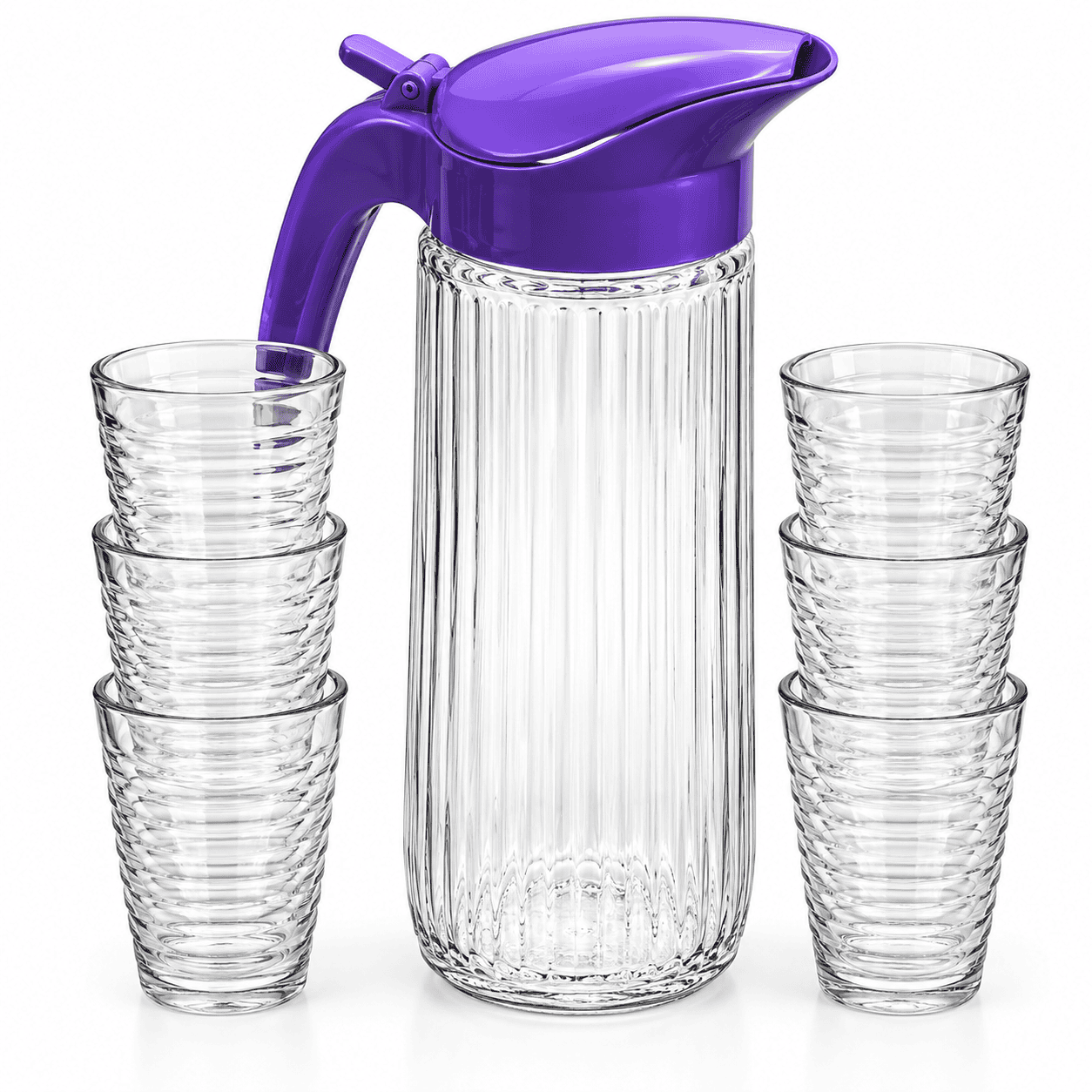 GLASS WATER JUG - 7PCS SET