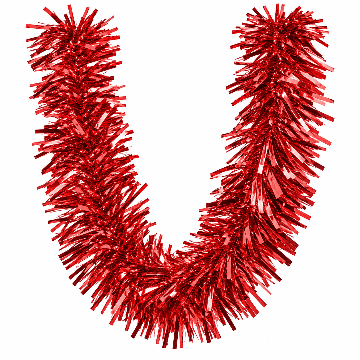 TINSEL 11CM x 2M - RED