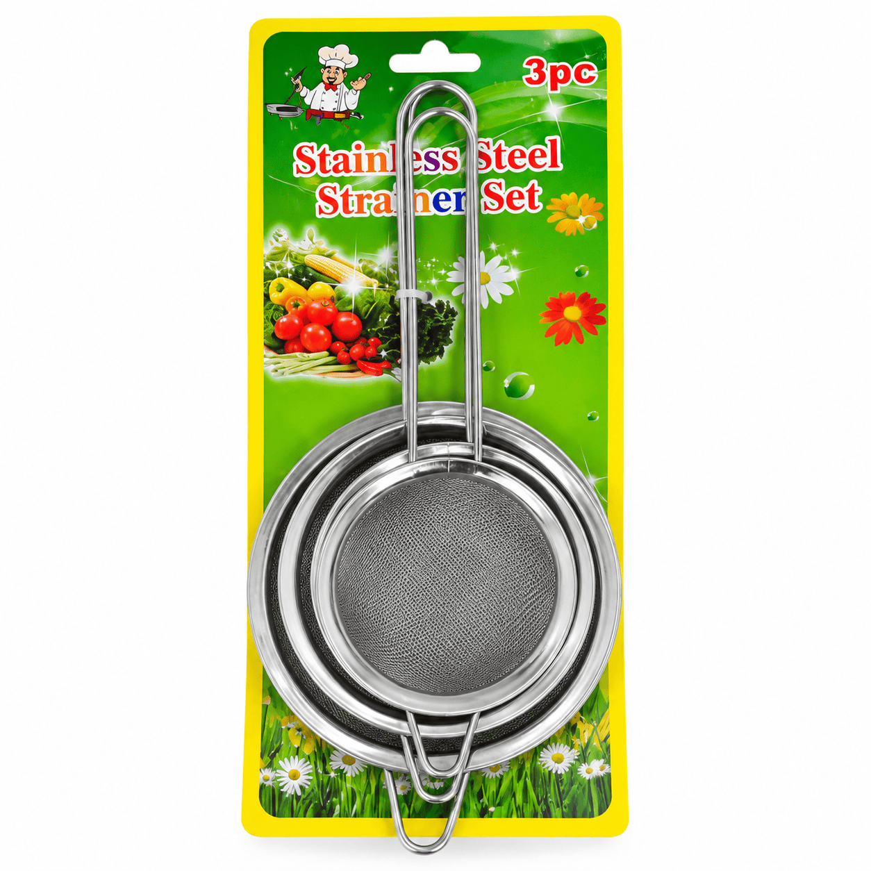 3PCS LARGE TEA STRAINER (12/14/16CMS)