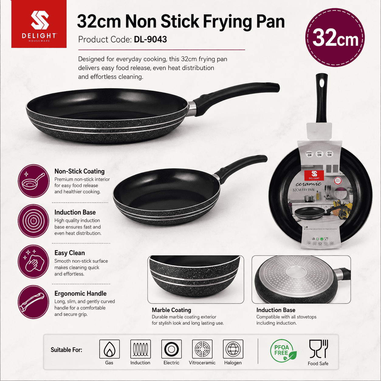 Non-Stick Frying Pan 32 cm thumbnail 2