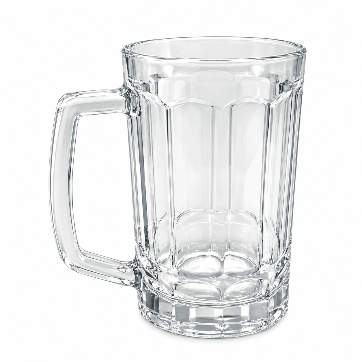 CLEAR GLASS BEER MUG