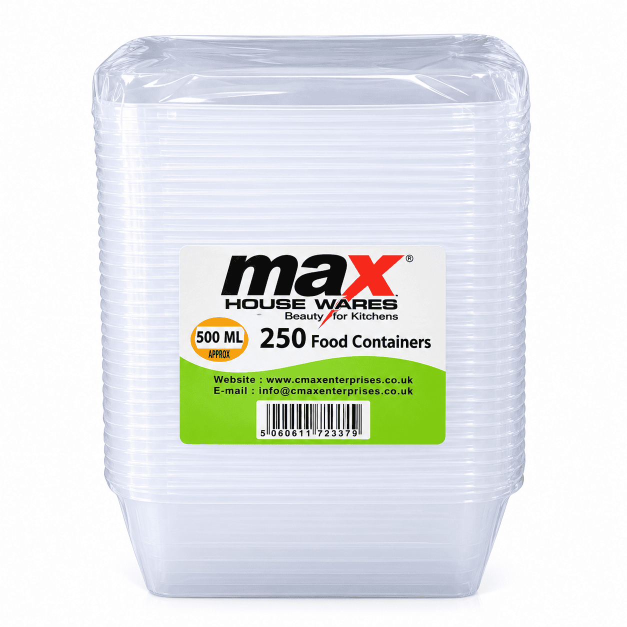 Microwave Container Pack Of 250 (500 ML)
