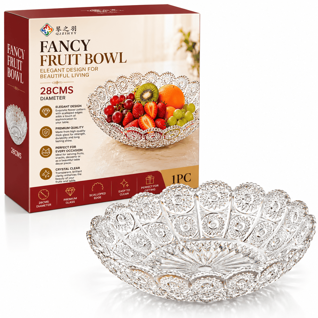 Fancy fruit bowl