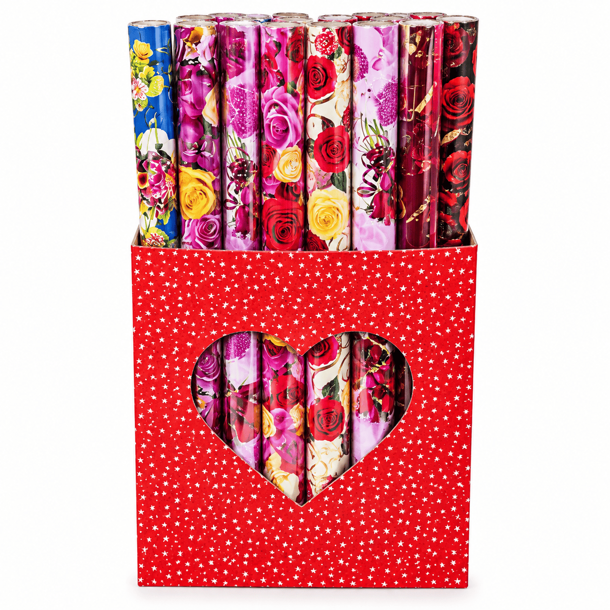 FLOWER PRINTED GIFT PAPER ROLLS 300CM