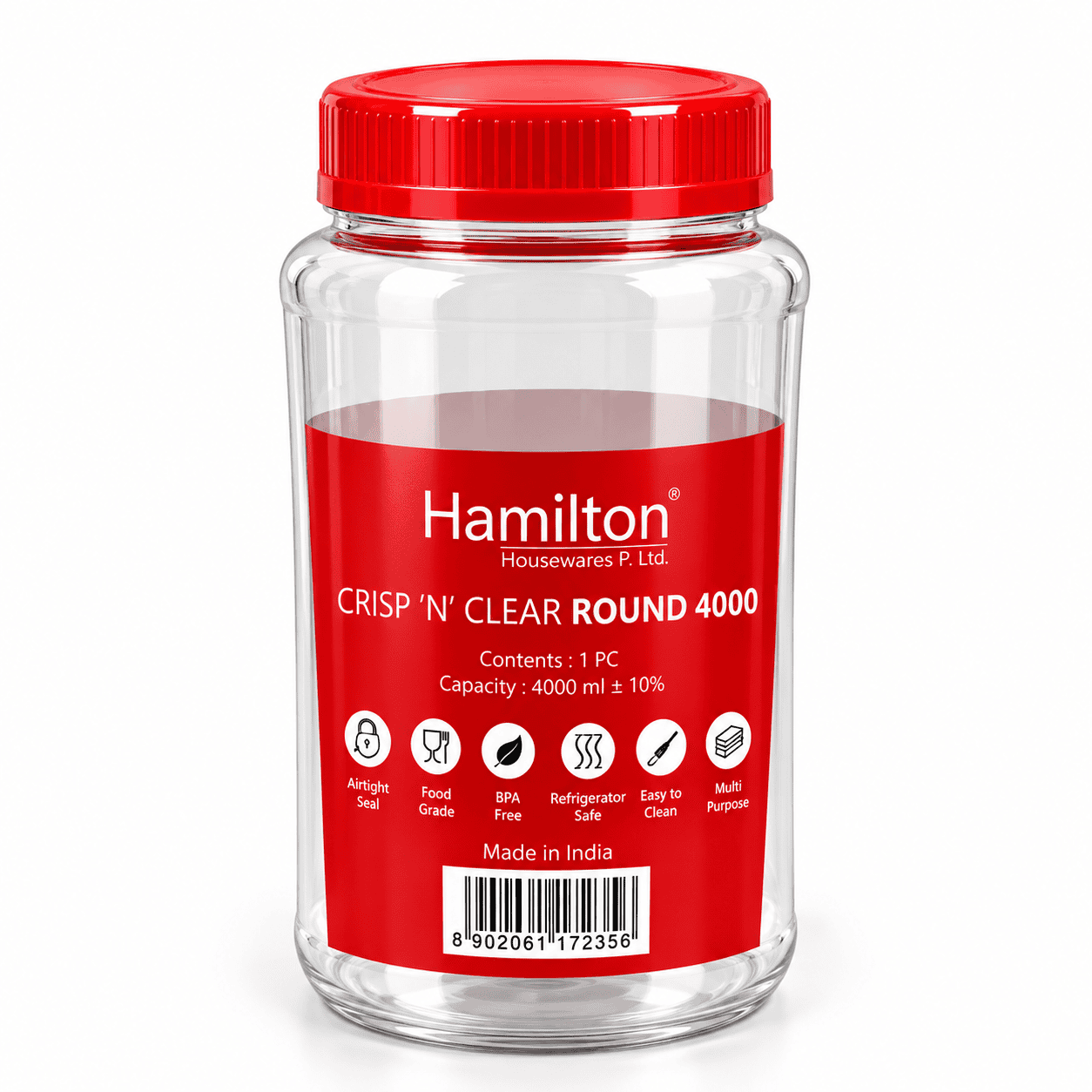 ROUND PET  JAR 4000ML