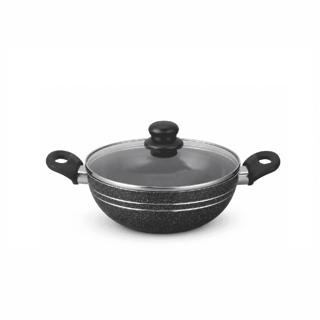 Double Handle  Non-Stick Wok with Lid 20cm