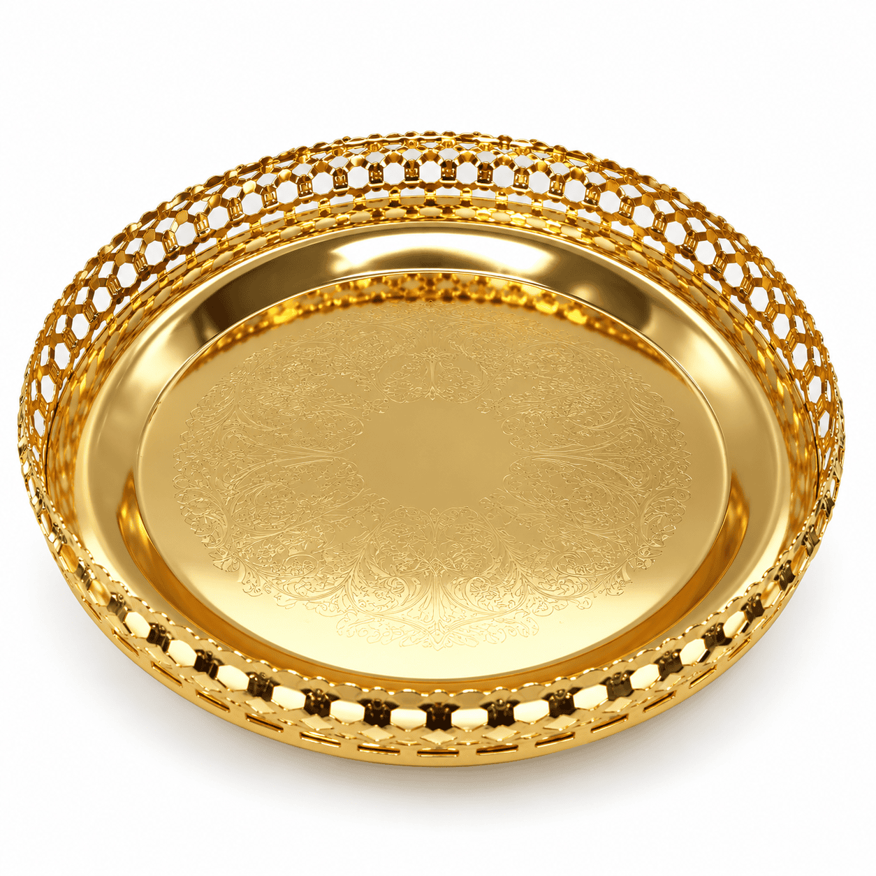 10INCH GOLD IRON PLATE
