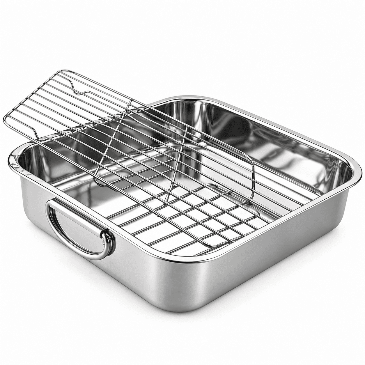 BAKING TRAY WITH HANDLE & GRILL - 30CM