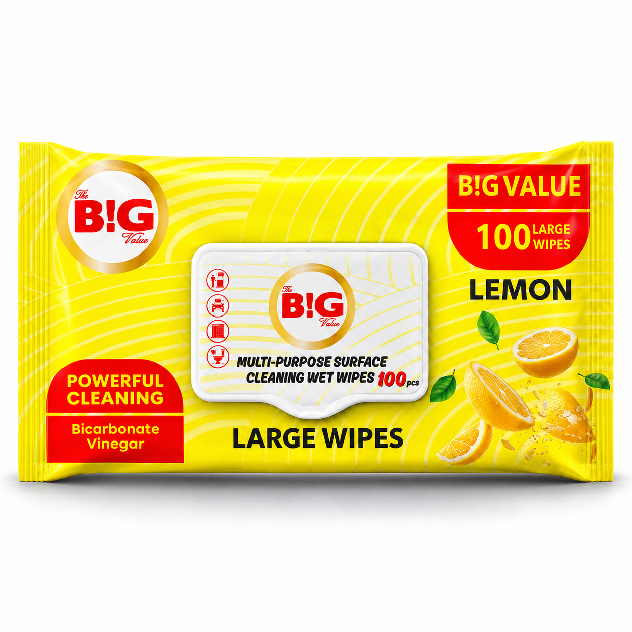 JUMBO WIPES - 100PCS IN A PACK (12PACKS IN A CARTOON)