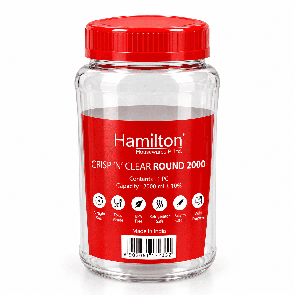 ROUND PET JAR 2000ML
