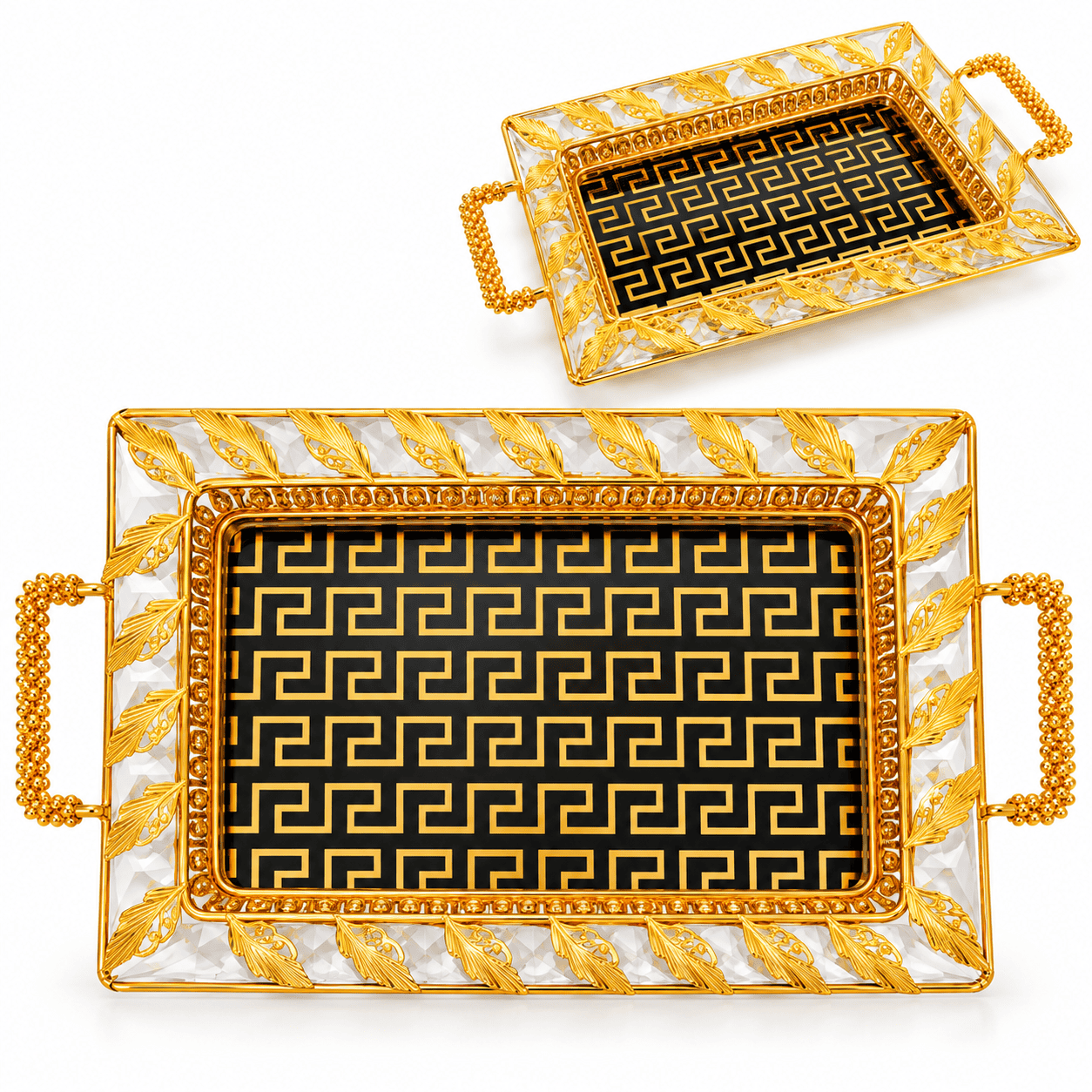 FANCY RECTANGLE TRAY MEDIUM 34*54CMS