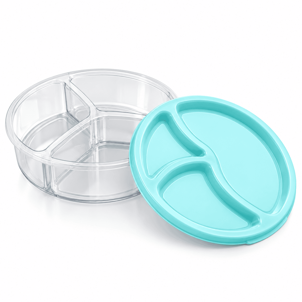 BUSE THREE-COMPARTMENT ROUND STORAGE BOX(1.2LT)