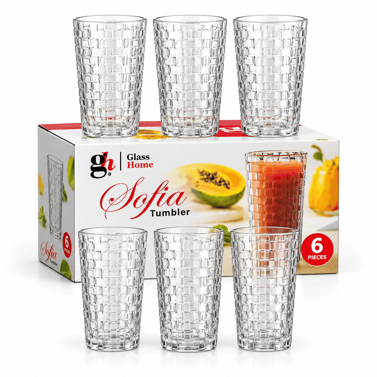 6PCS DRINKING GLASS SET