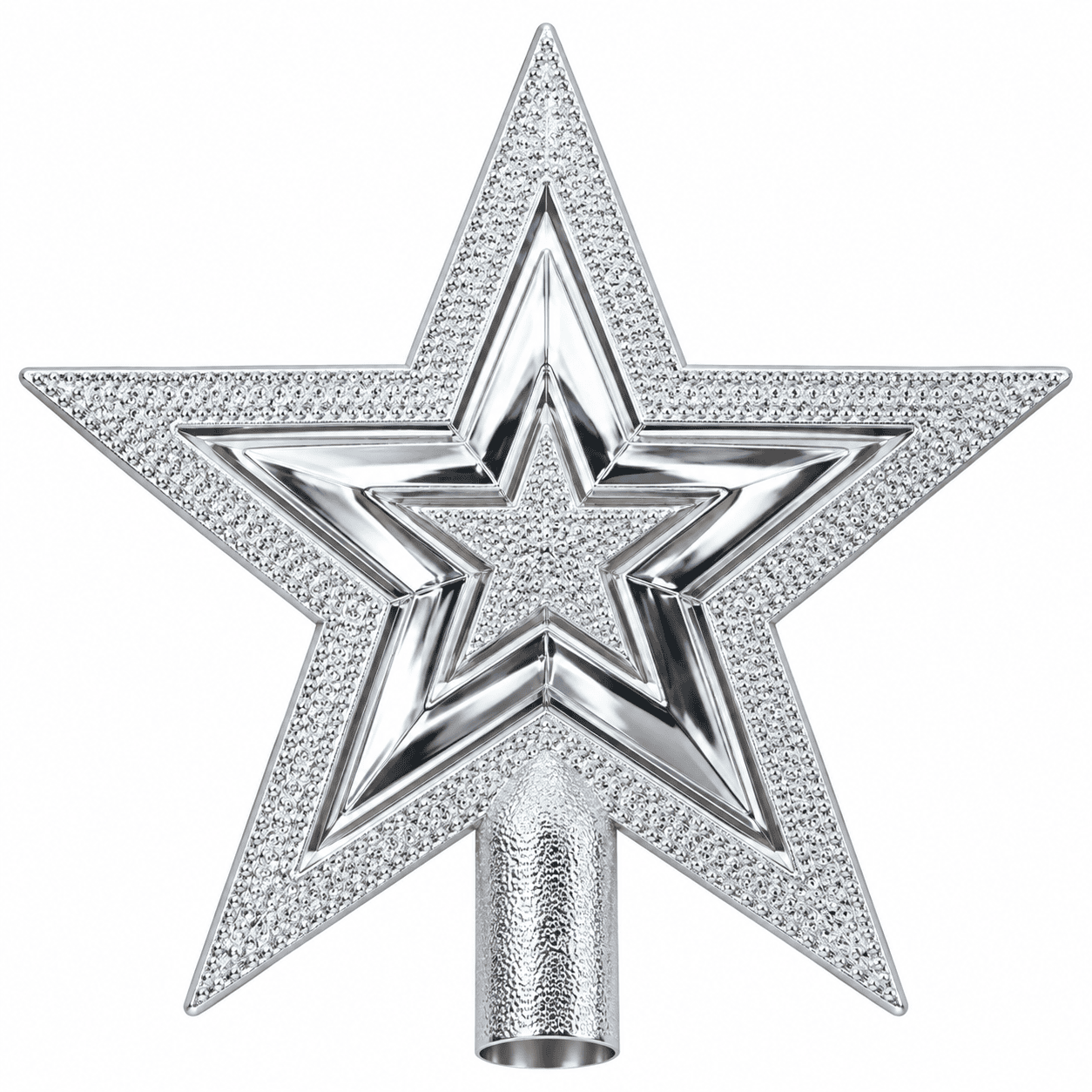 X-MAS TREE TOP STAR (SILVER) thumbnail 2