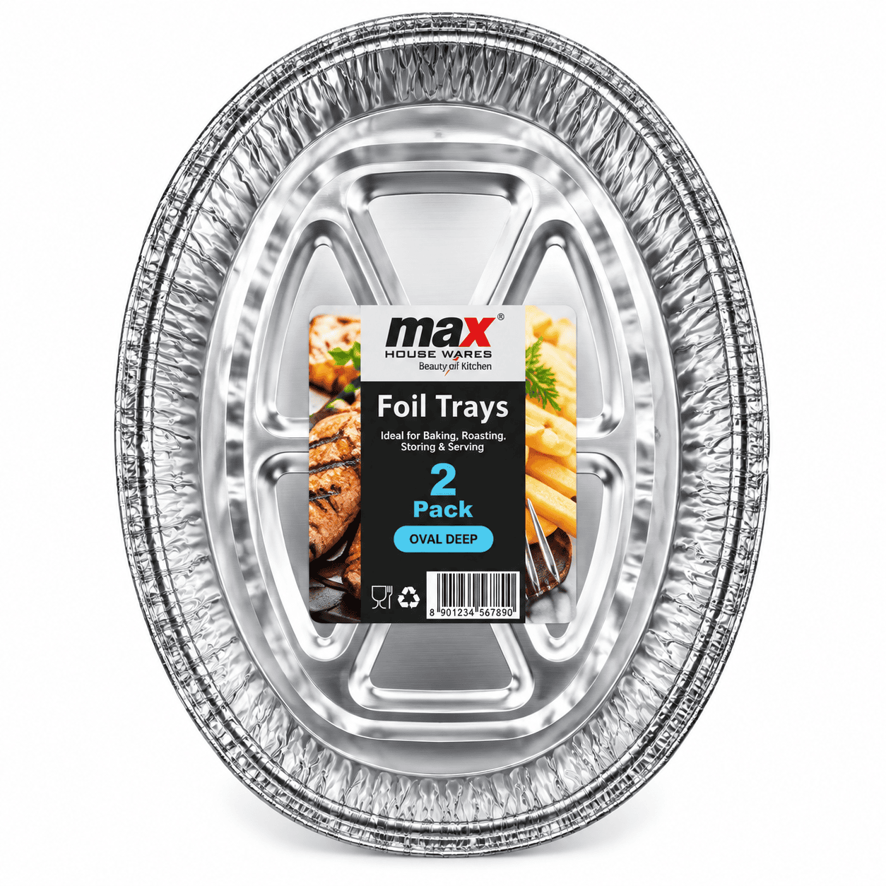 Deep Oval Tray 2pcs
