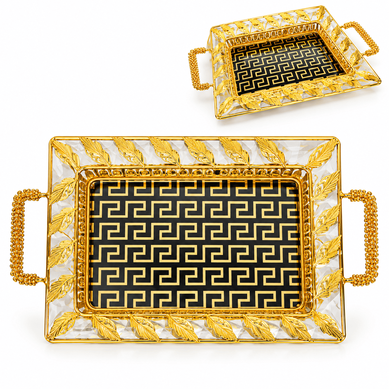 FANCY RECTANGLE TRAY SMALL 28*48CMS