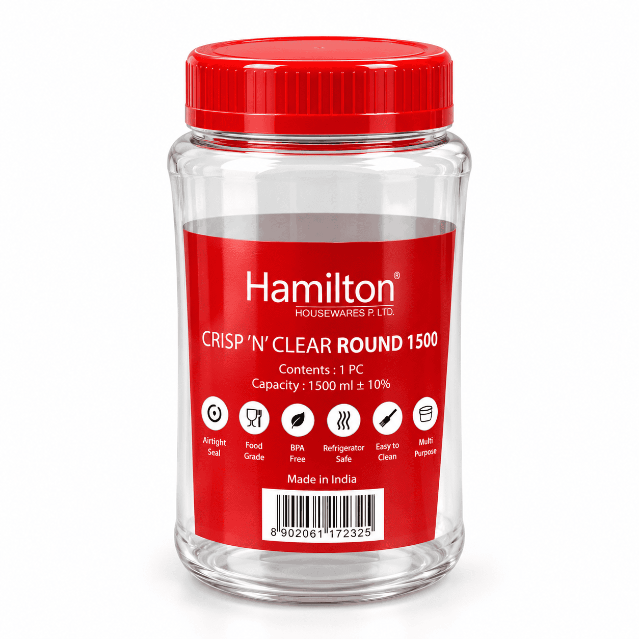 ROUND PET JAR 1500ML