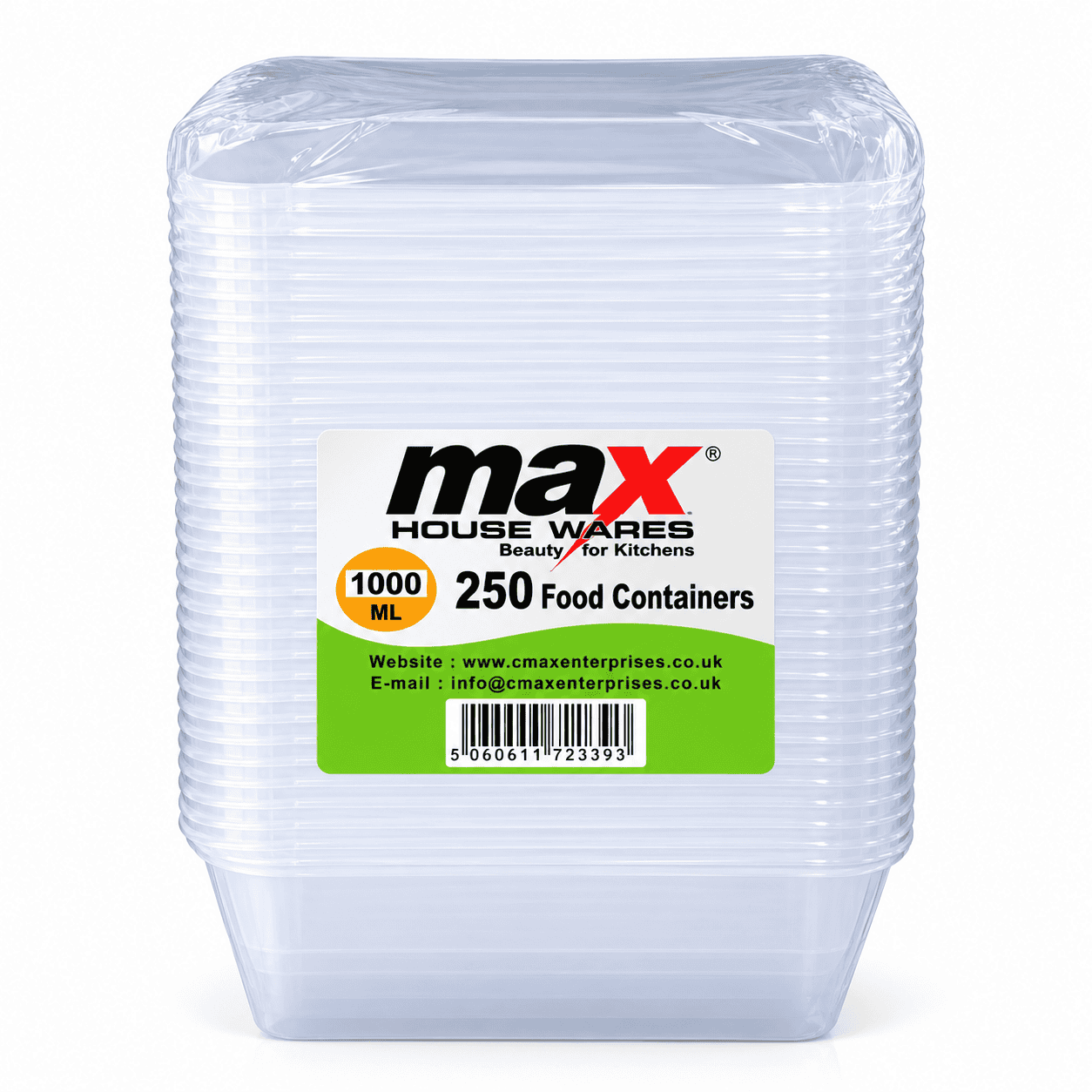 Microwave Container Pack Of 250 (1000 ML)