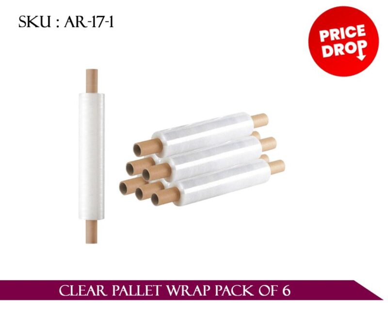 CLEAR PALLET WRAP PACK OF 6