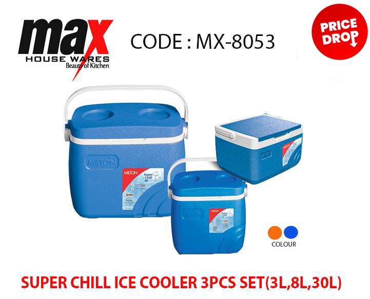 MX-8053: SUPER CHILL ICE COOLER 3 PC SET (3.0+8.0+30.0 L)
