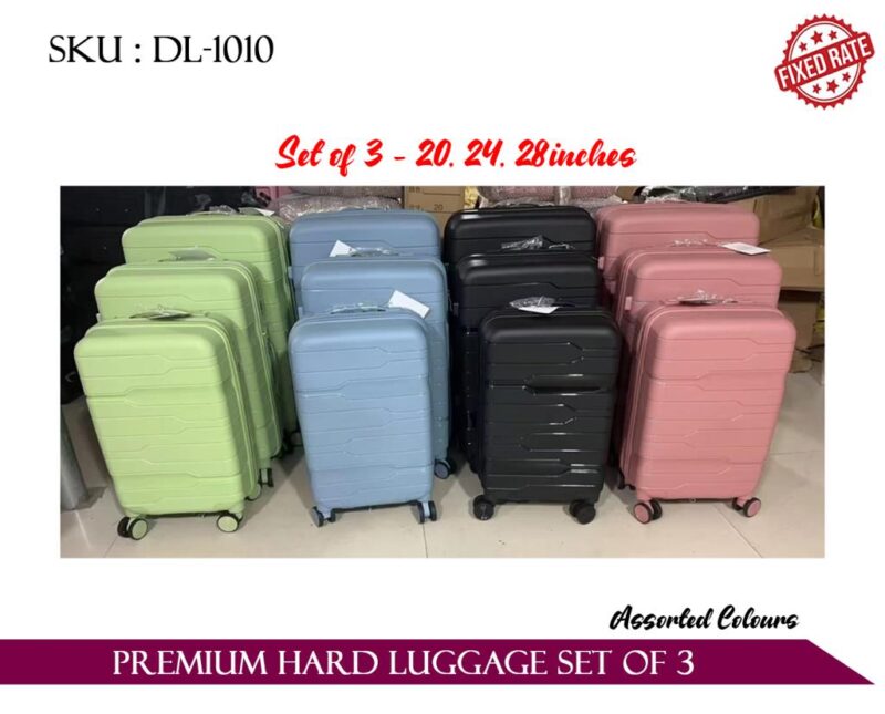 PREMIUM HARD LUGGAGE SET OF 3 - 20,24,28 INCH