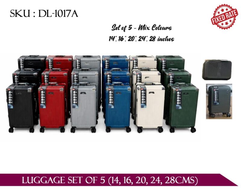 LUGGAGE SET OF 5 (14, 16, 20, 24, 28CMS)