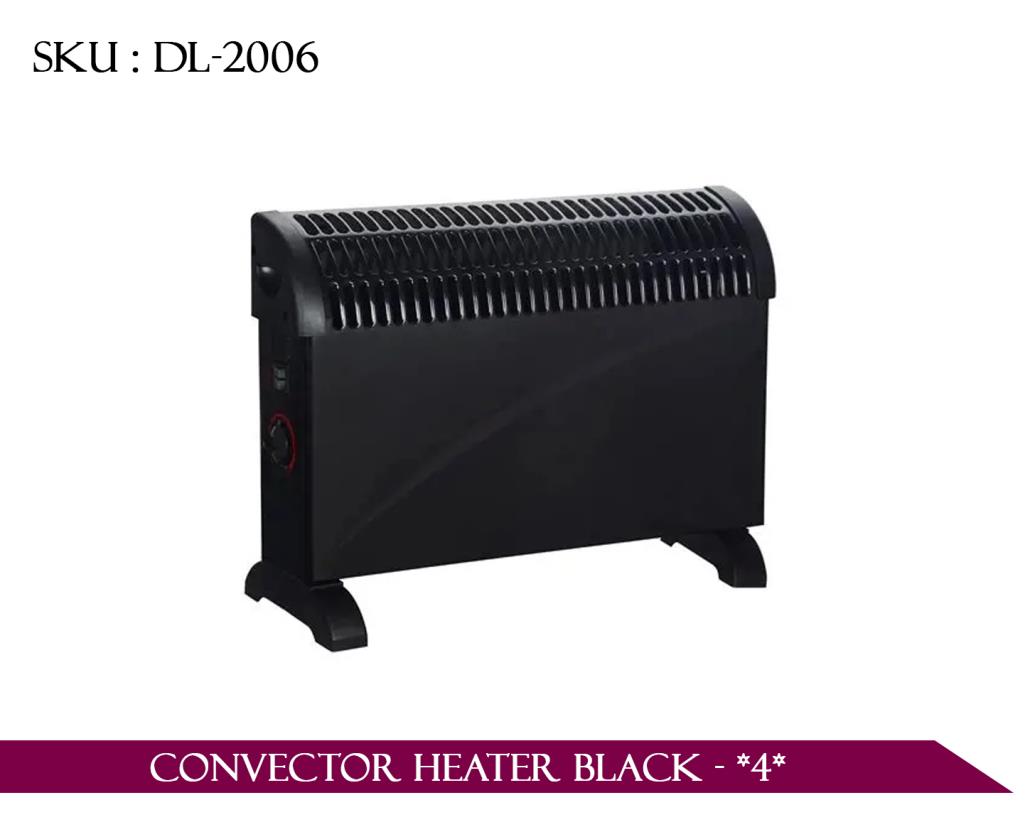 CONVECTOR HEATER BLACK *4*