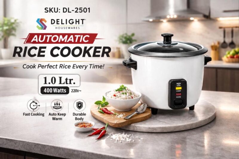 1LTR AUTOMATIC RICE COOKER - 400WATTS