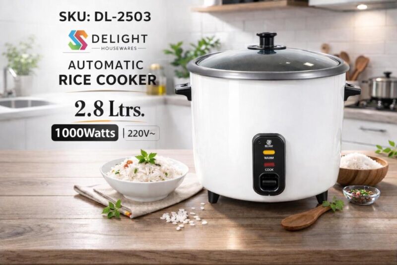 2.8LTR AUTOMATIC RICE COOKER - 1000WATTS