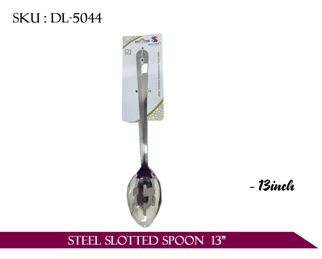STEEL SPOTTED SPOON 13" *72*