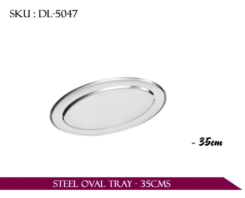 STEEL OVAL TRAY - 35CMS *24*
