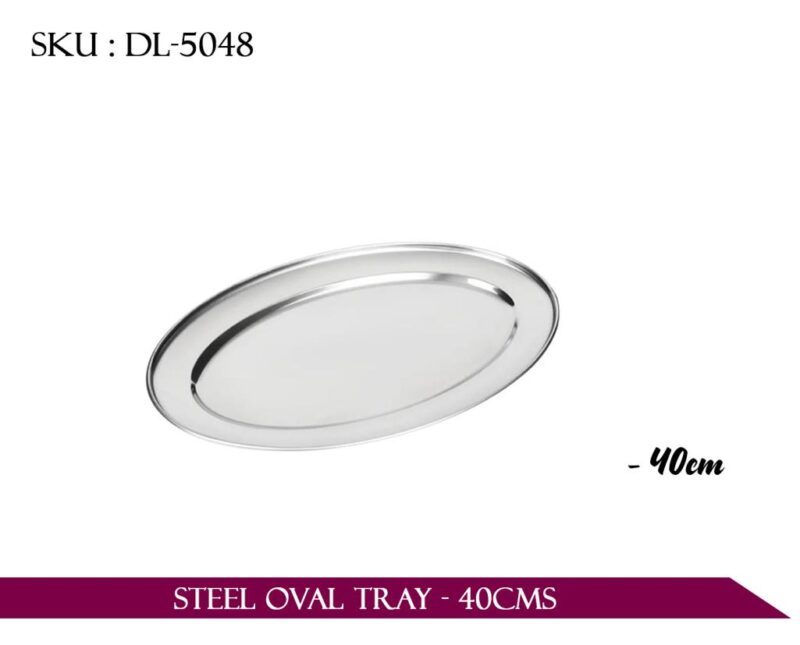 STEEL OVAL TRAY - 40CMS *24*