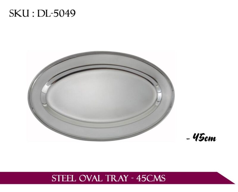 STEEL OVAL TRAY - 45CMS *24*